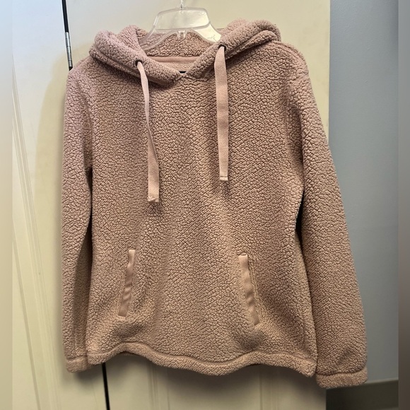 🚨CLEARANCE 0124-30 ABERCOMBIE & Fitch sherpa fleece hoodie XS - Picture 1 of 3